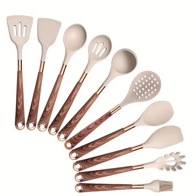 Elegant Silicone Cooking Utensil Set