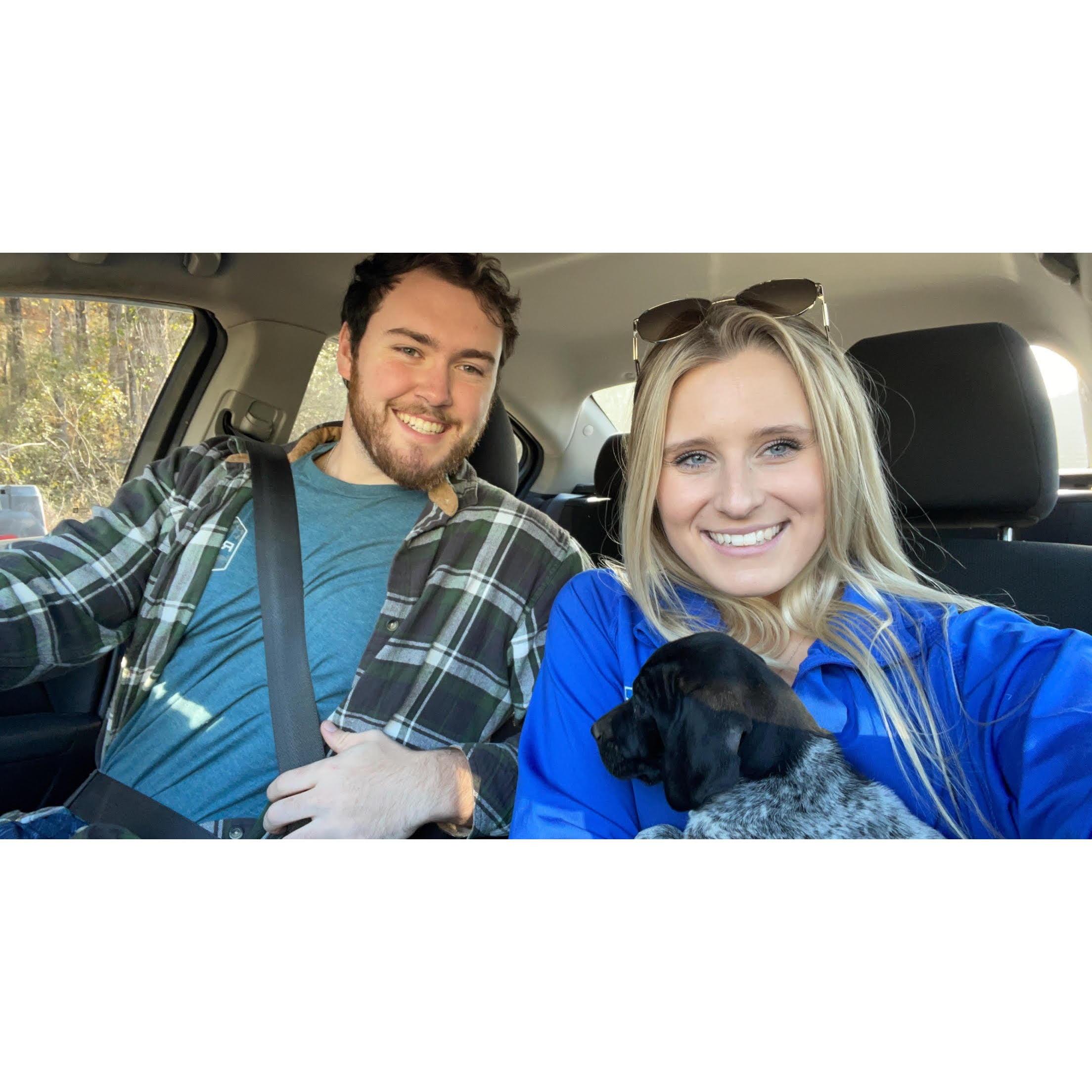 The day we adopted our fur baby, Oakley. 11-18-2022