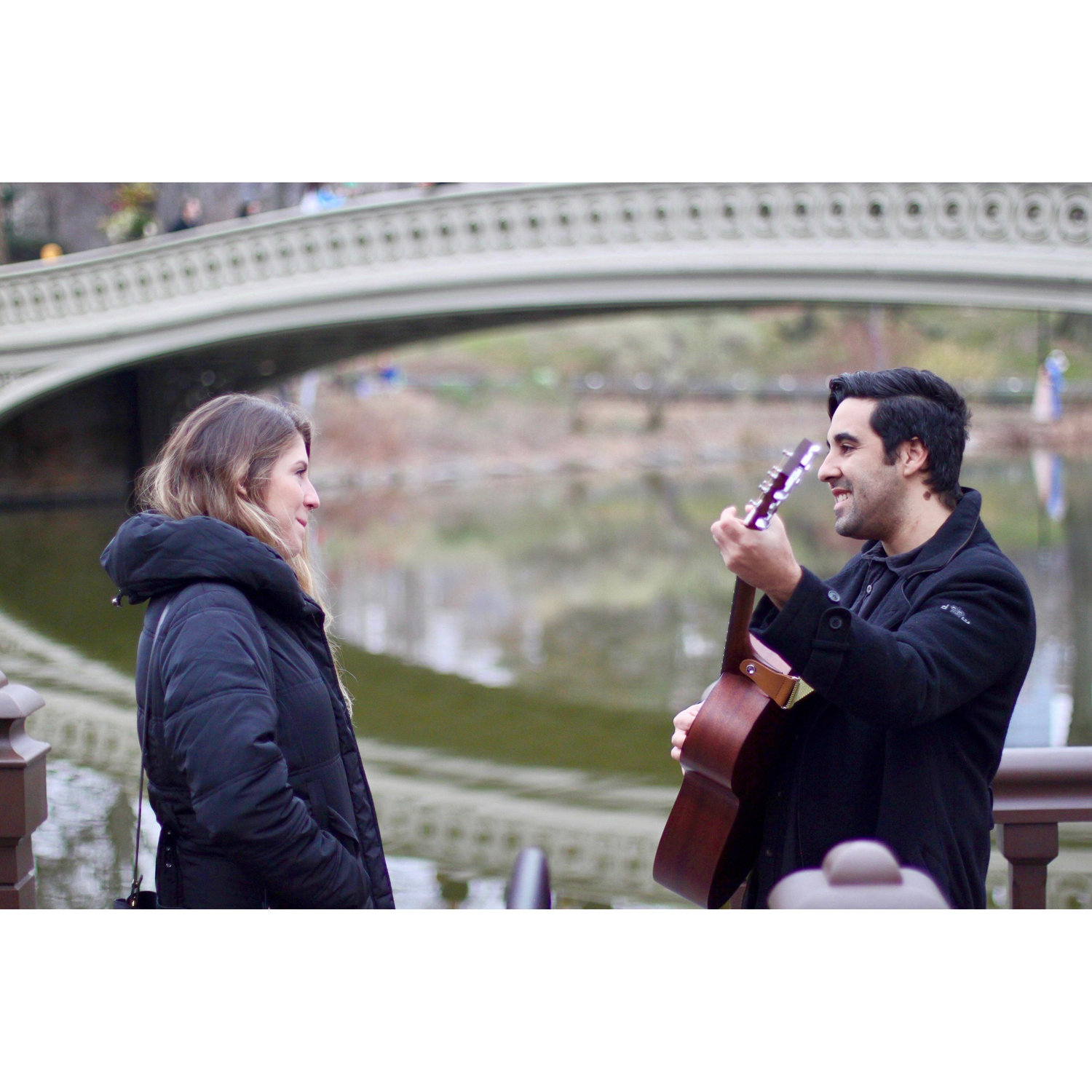 proposal - bow bridge, nyc