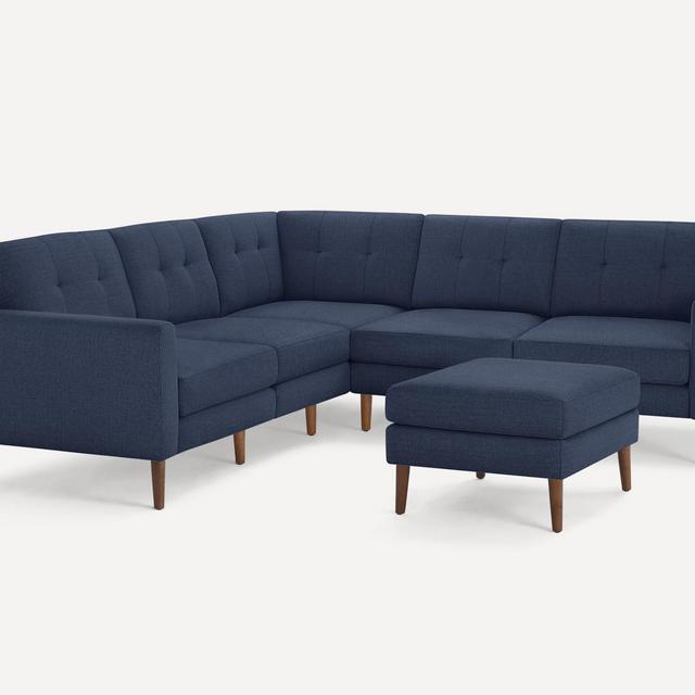 Nomad 5-Seat Corner Sectional with Ottoman | Burrow