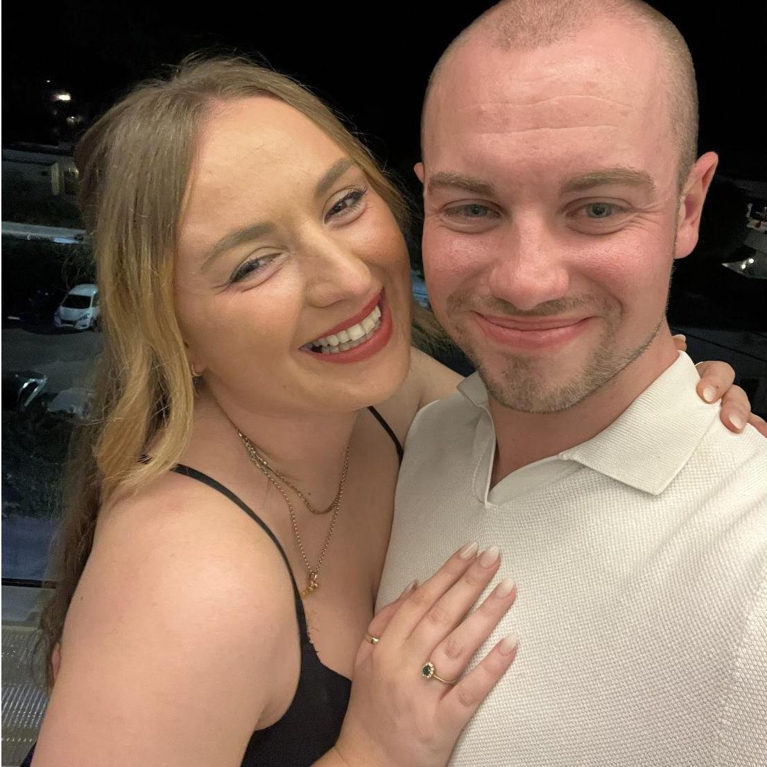 The night we got engaged!