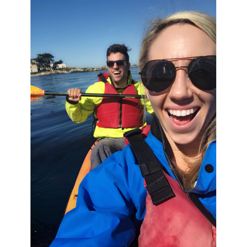 Kayaking in Monterey.