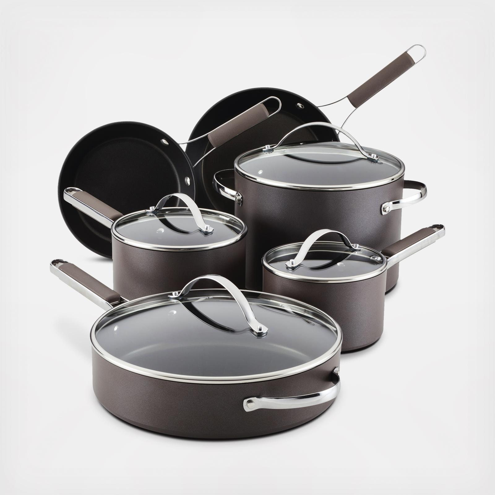 KitchenAid, Hard Anodized Nonstick Saute Pan with Lid - Zola