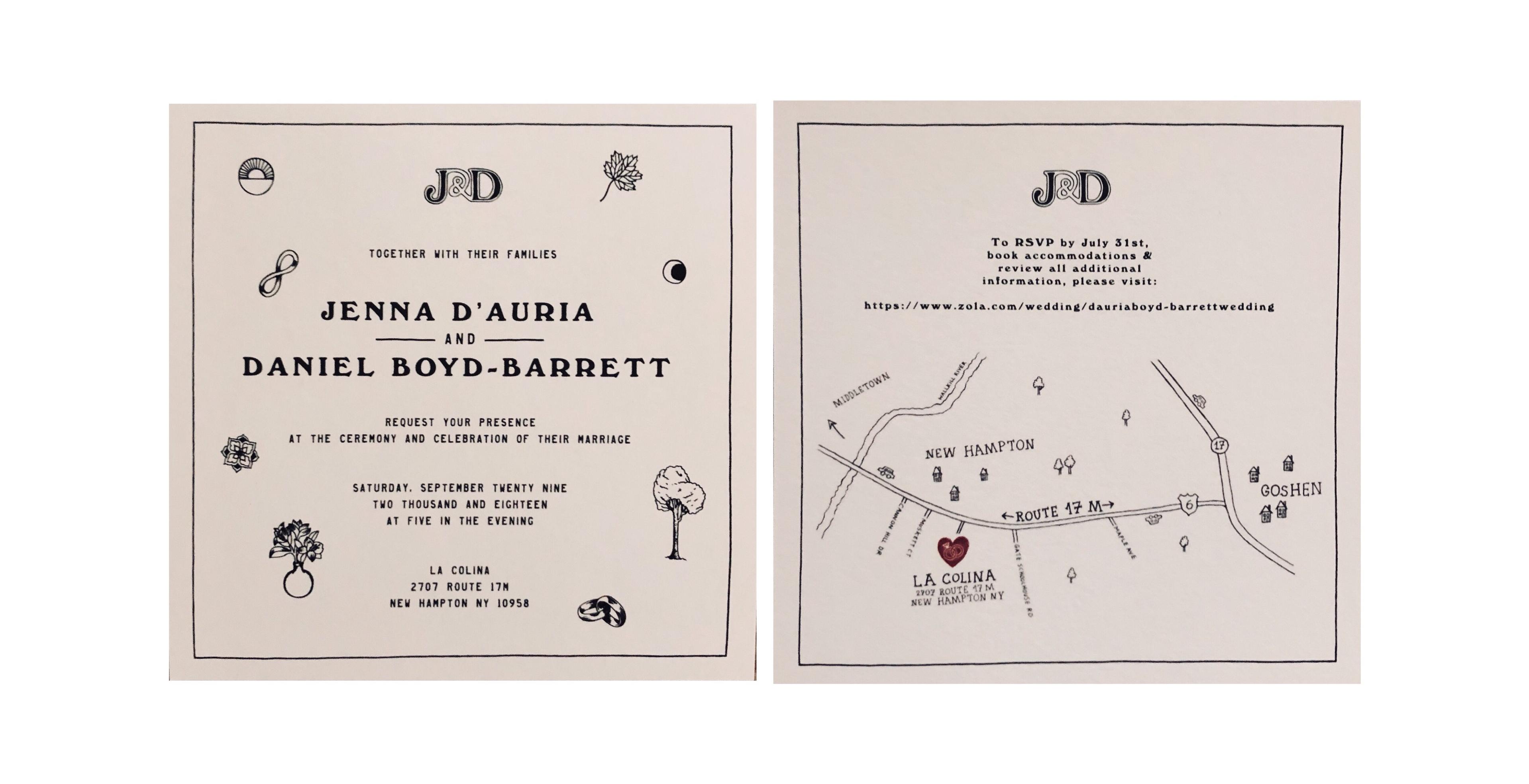 The Wedding Website of Jenna D'Auria and Daniel Boyd-Barrett