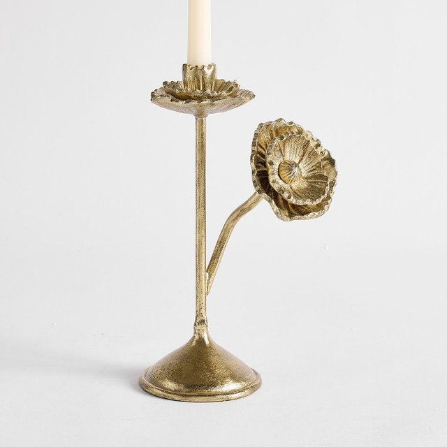 Wicked Poppy Taper Candle Holder