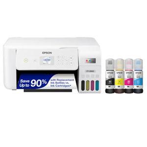 Epson - EcoTank ET-2800 Wireless All-in-One Supertank Inkjet Printer - White