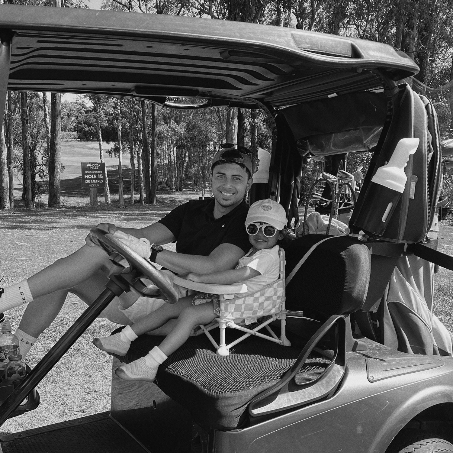 We first met at a golf event. Now we get to take our little princess.