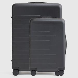 Carry-On & Large Check-In Suitcase Bundle in Black