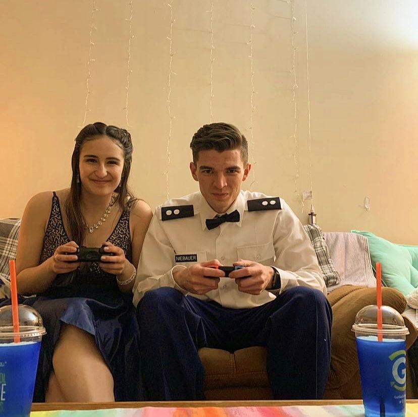 After the military ball, we sat down and battled it out in Lego Star Wars