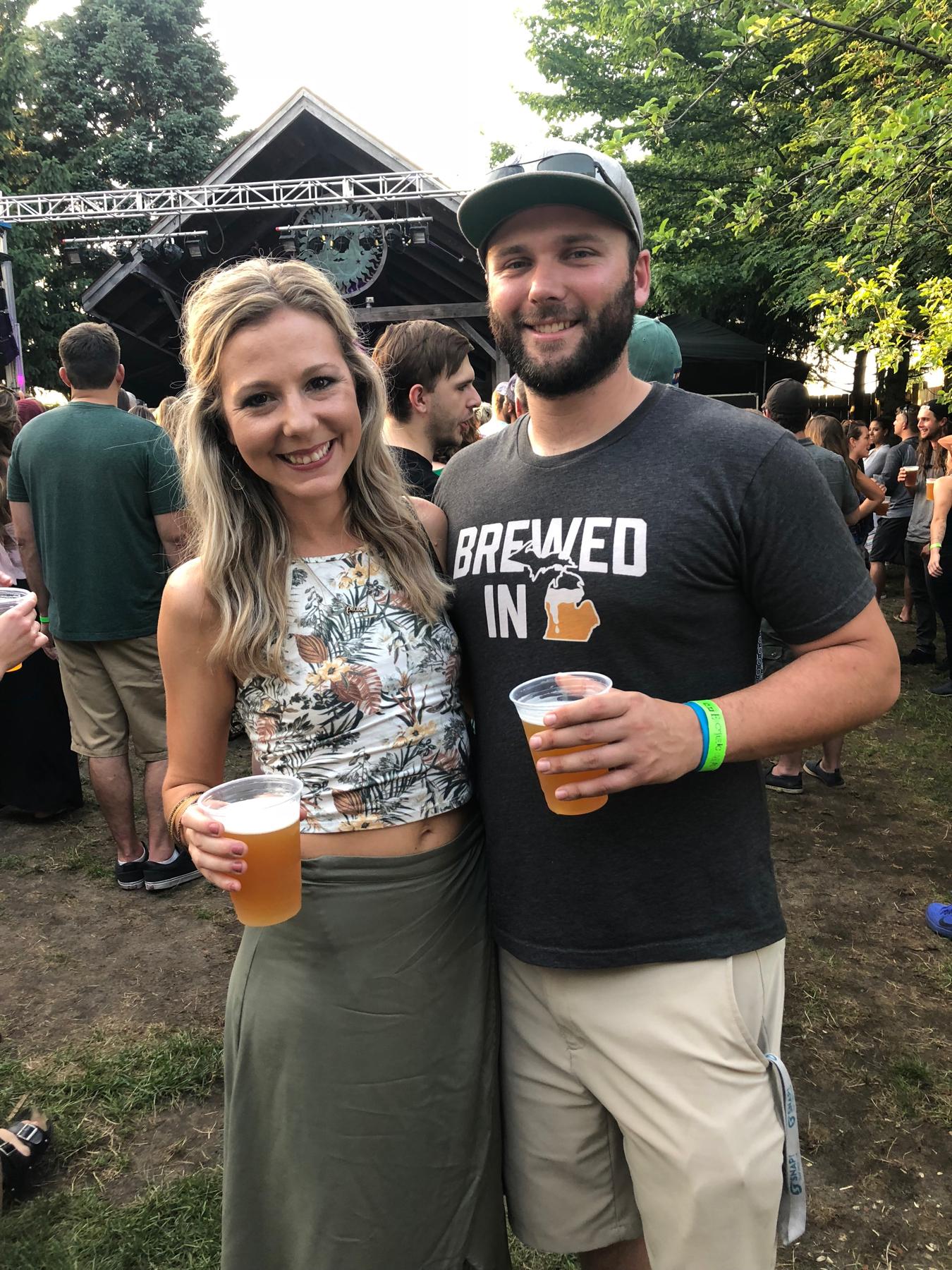 First date! Trevor Hall at Bells Brewery, June 2018