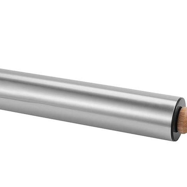 Rolling Pin with Wooden handle,9.6inch Stainless Steel Roller, rolling pins for baking,Which can be used to make Pizza, Pie Crust, Cookies, Pastry,sugar，Pasta and other dough.By Amber&Sean