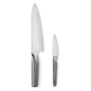 Global Classic 7" Hollow-Ground Chef's Knife & 3" Paring Knife 2-Piece Set