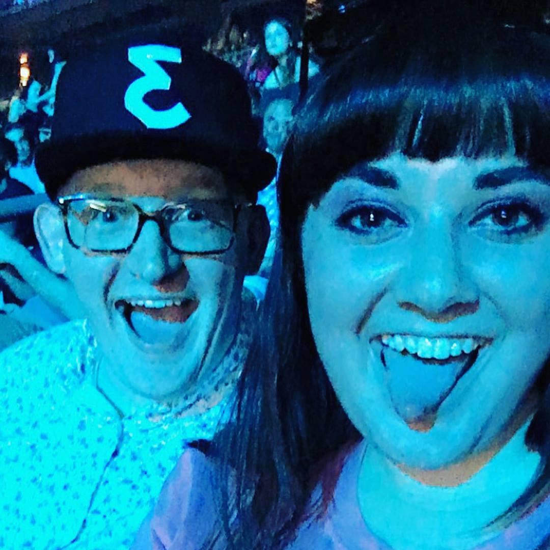 Nick and Emily at a Chance the Rapper concert, May 2017