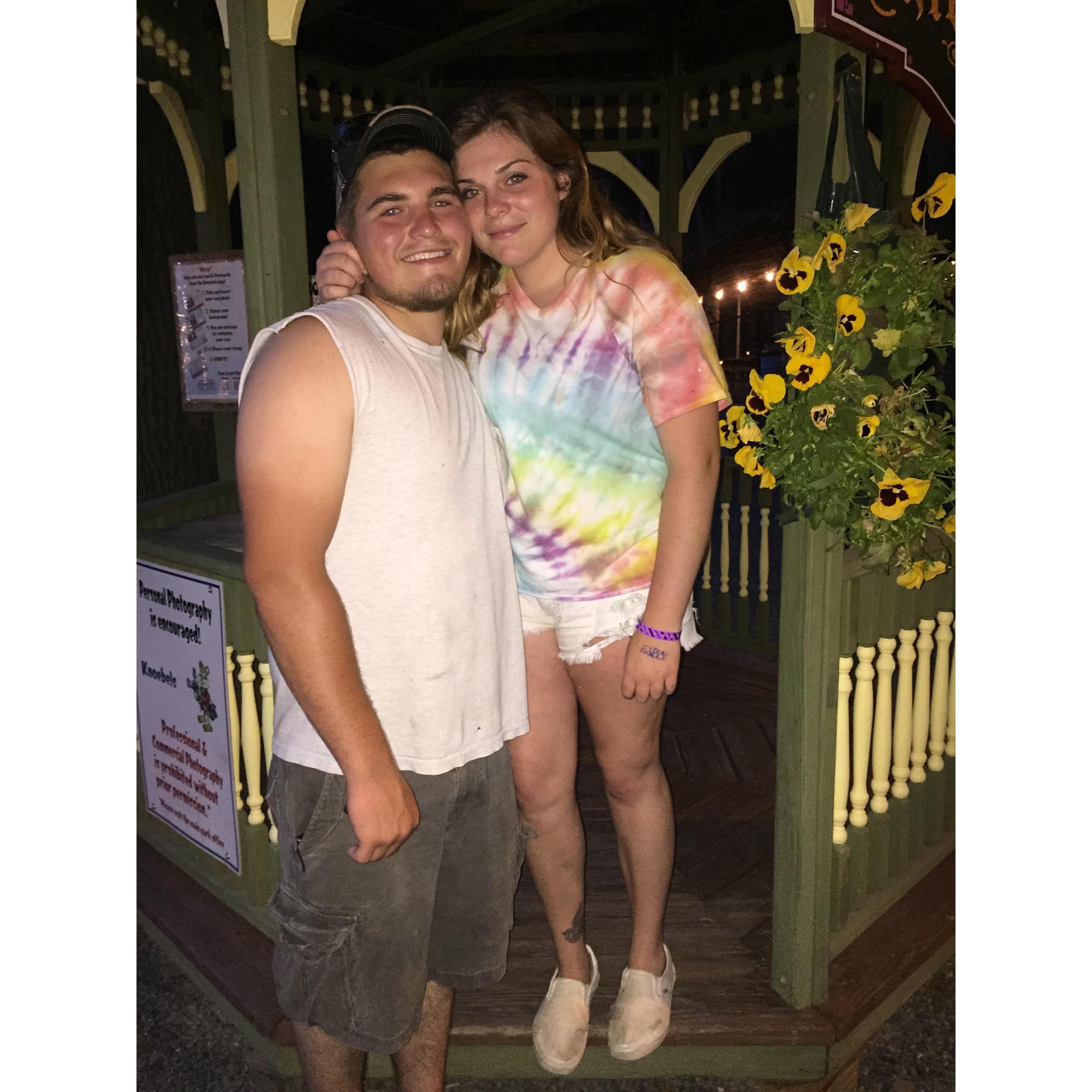 The summer after we started dating- we went to the famous Kenobles Amusement Park