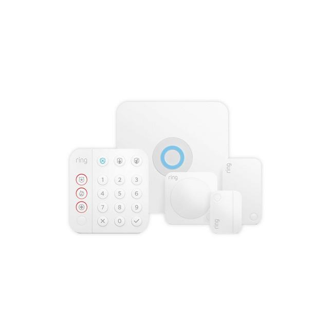 Ring® 5-Piece Alarm Home Security Kit in White