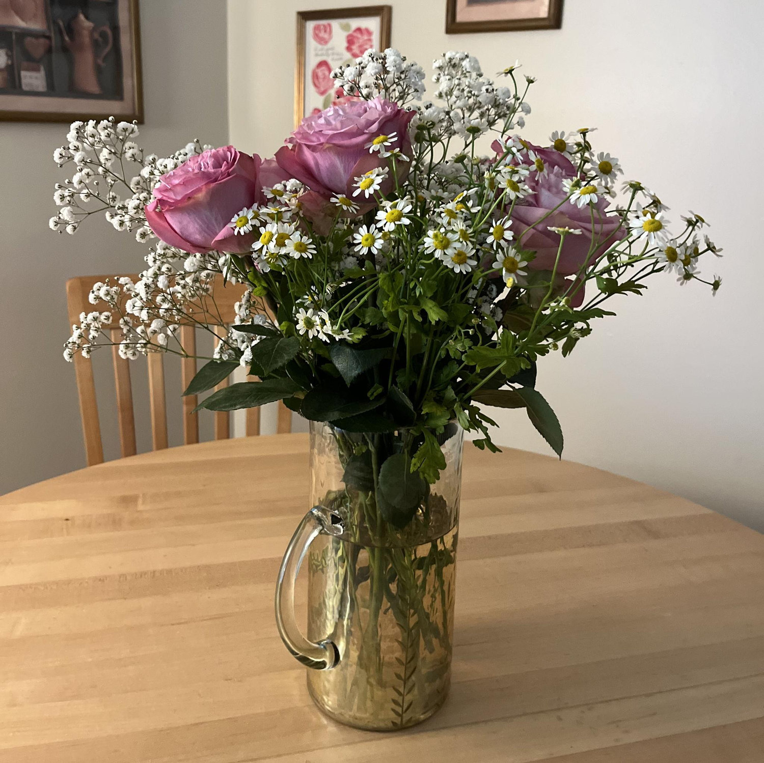 Caedmon always gets Taite flowers for special occasions! These are the ones he got her for their 1-year anniversary!