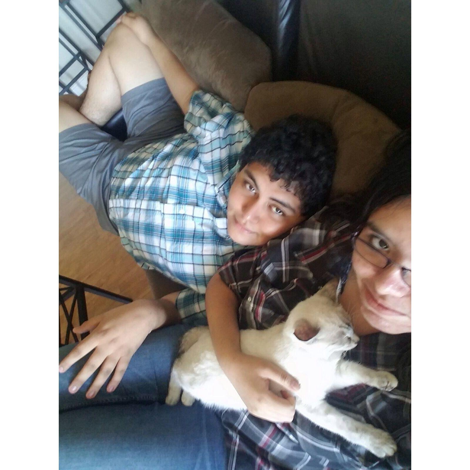 Jacel didn't know it then...but Becca was just the start. Now we have 3 spoiled cats!