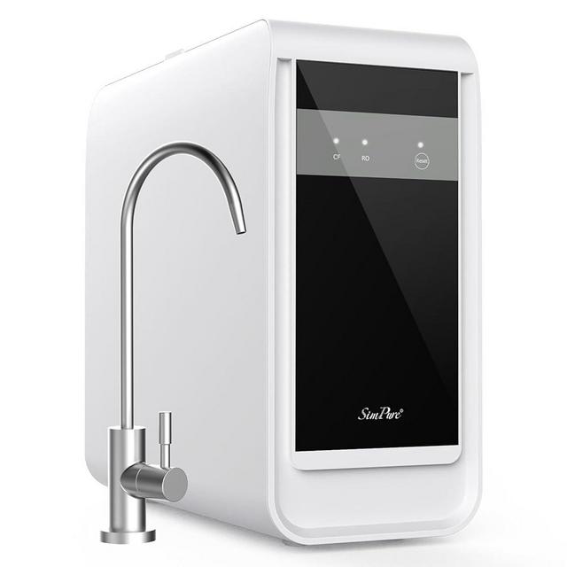 SimPure Q3-600 Tankless Reverse Osmosis System, Under Sink Water Filter System 600 GPD, 7 Stage RO Water Filtration, NSF/ANSI 58 Certified, 2:1 Pure to Drain, Built-in Pump