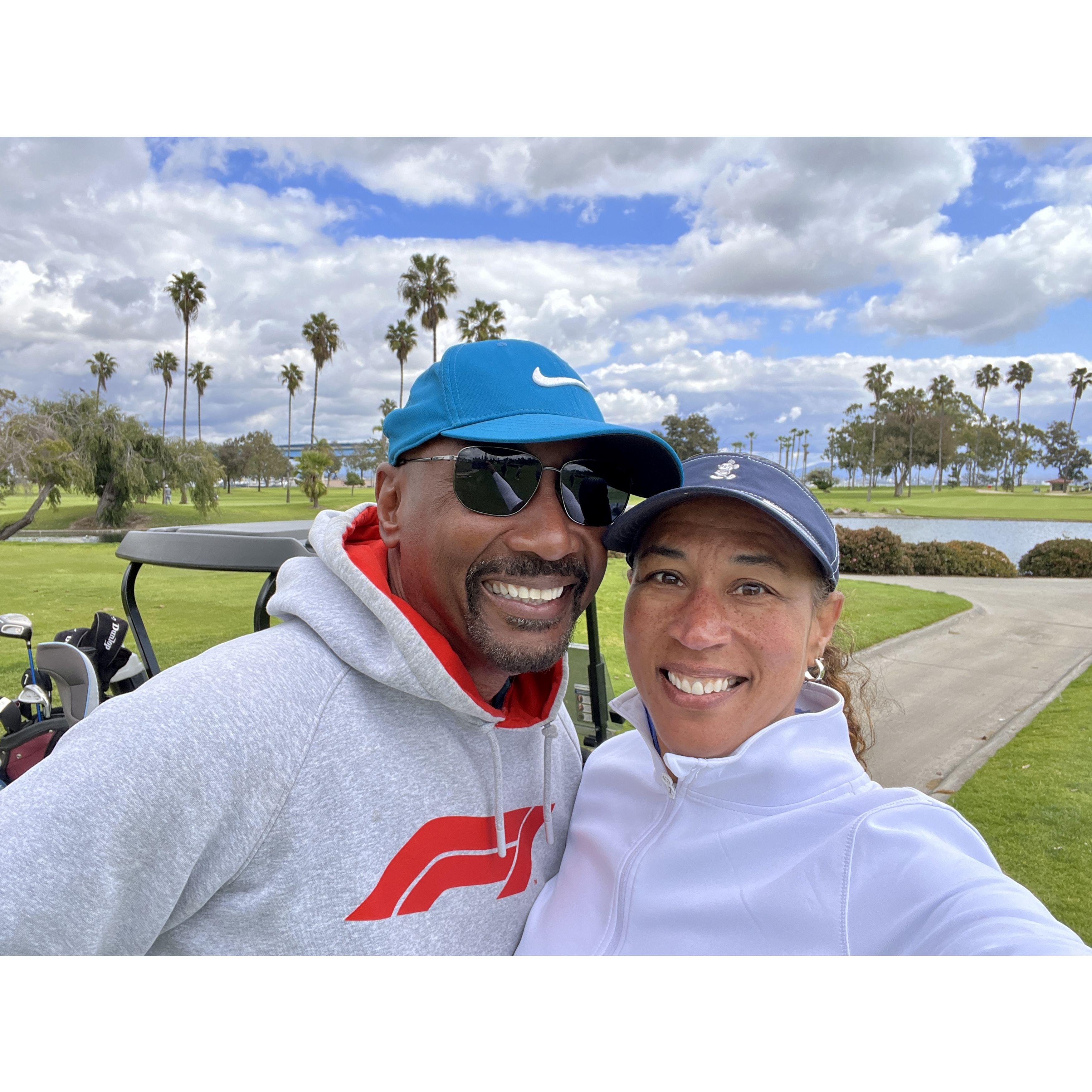 A day on the golf course