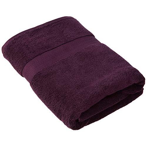 Martex Personalized Bath Towel, 30" x 56", Black Plum