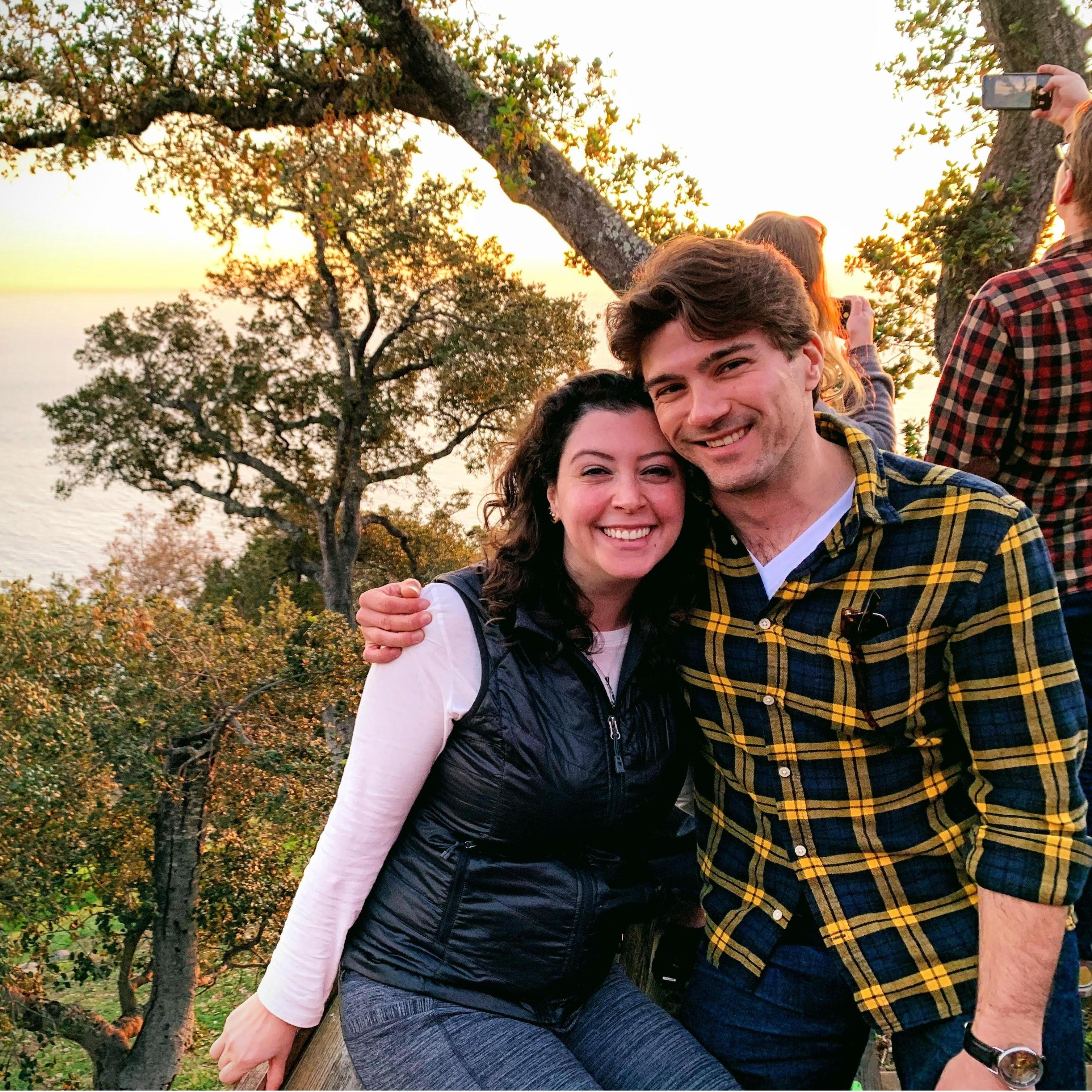 Us in Big Sur on our 1-year anniversary.