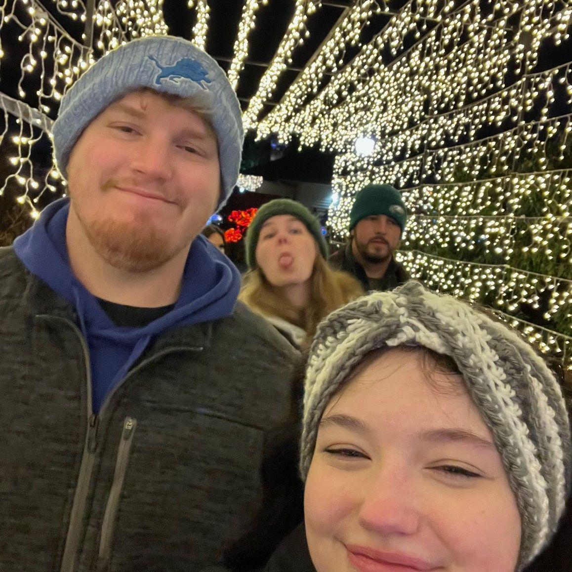 Another at the Zoo lights in 2024. Featuring Ben and Sam