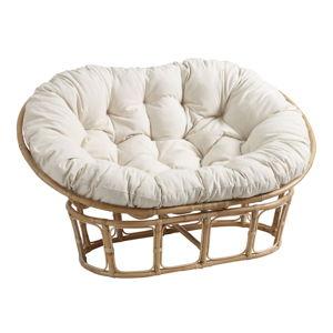 Elora Ivory Double Papasan Chair Cushion - World Market