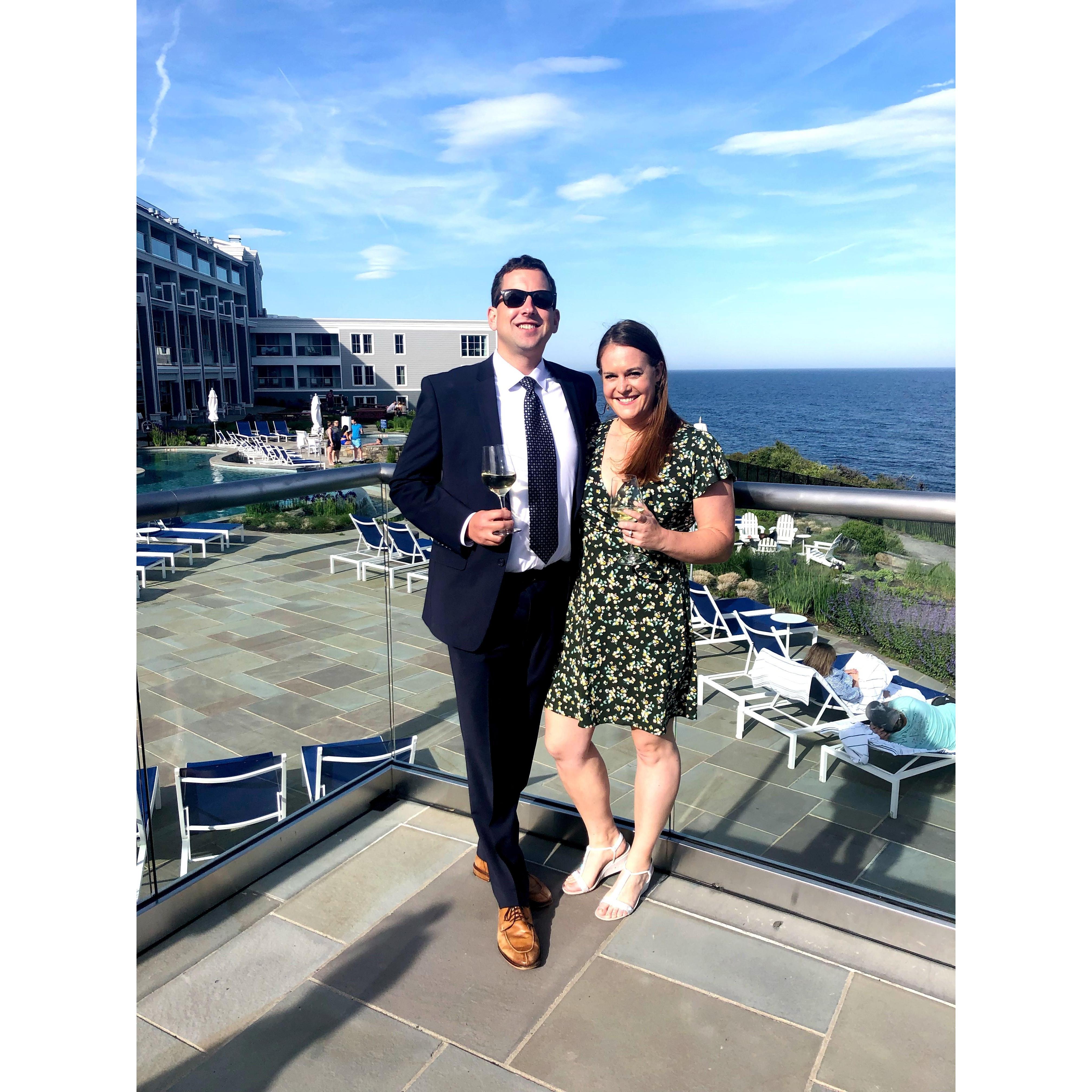 Beautiful view at a friend's wedding in Maine
