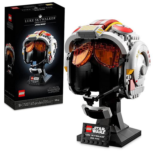 LEGO Star Wars Luke Skywalker (Red Five) Helmet 75327 Fun, Creative Building Kit for Adults; Collectible, Brick-Built Star Wars Memorabilia for Display (675 Pieces)