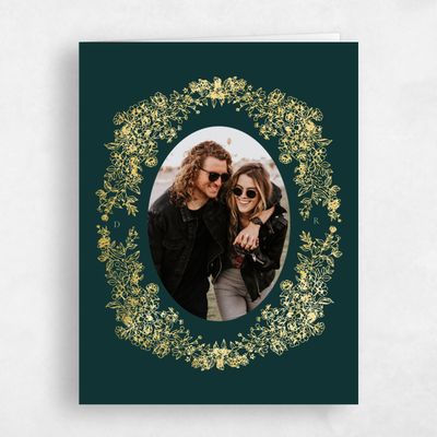 Dark Emerald, Green Wedding Thank You - Sawyer Photo Foil