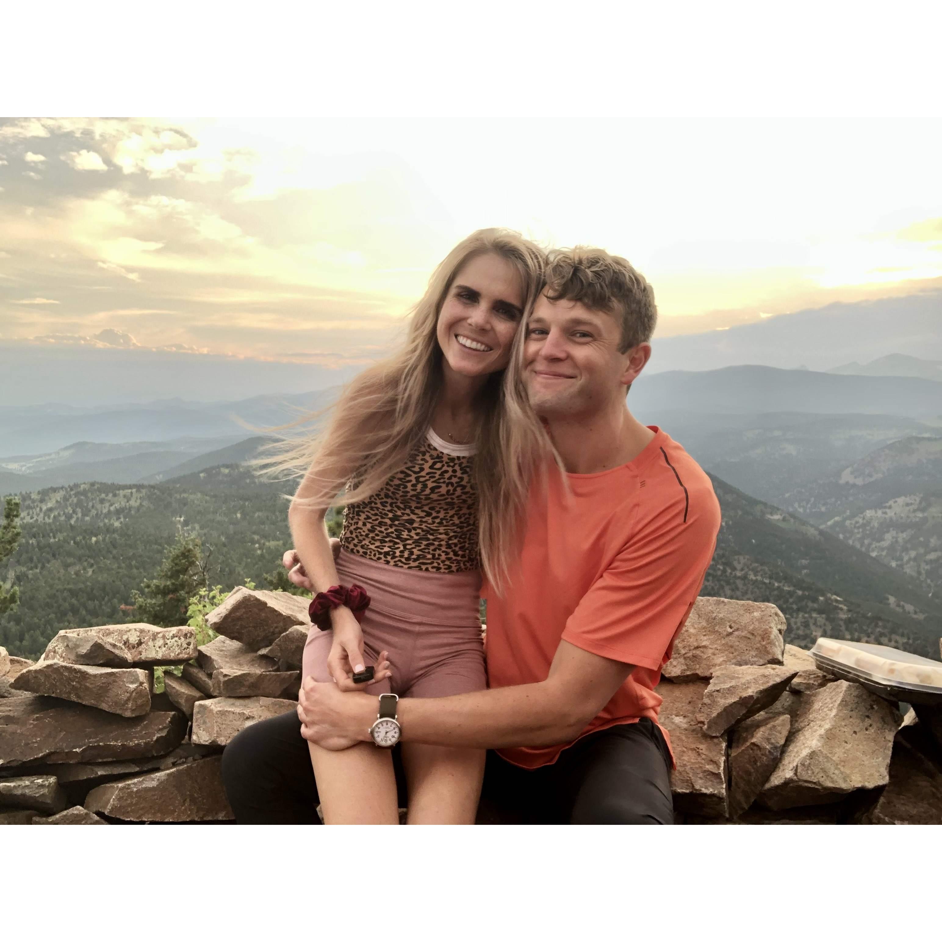 Sunsets and s'mores. Sugarloaf Mountain near Nederland, Colorado