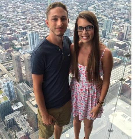 This was during our first vacation together in Chicago.