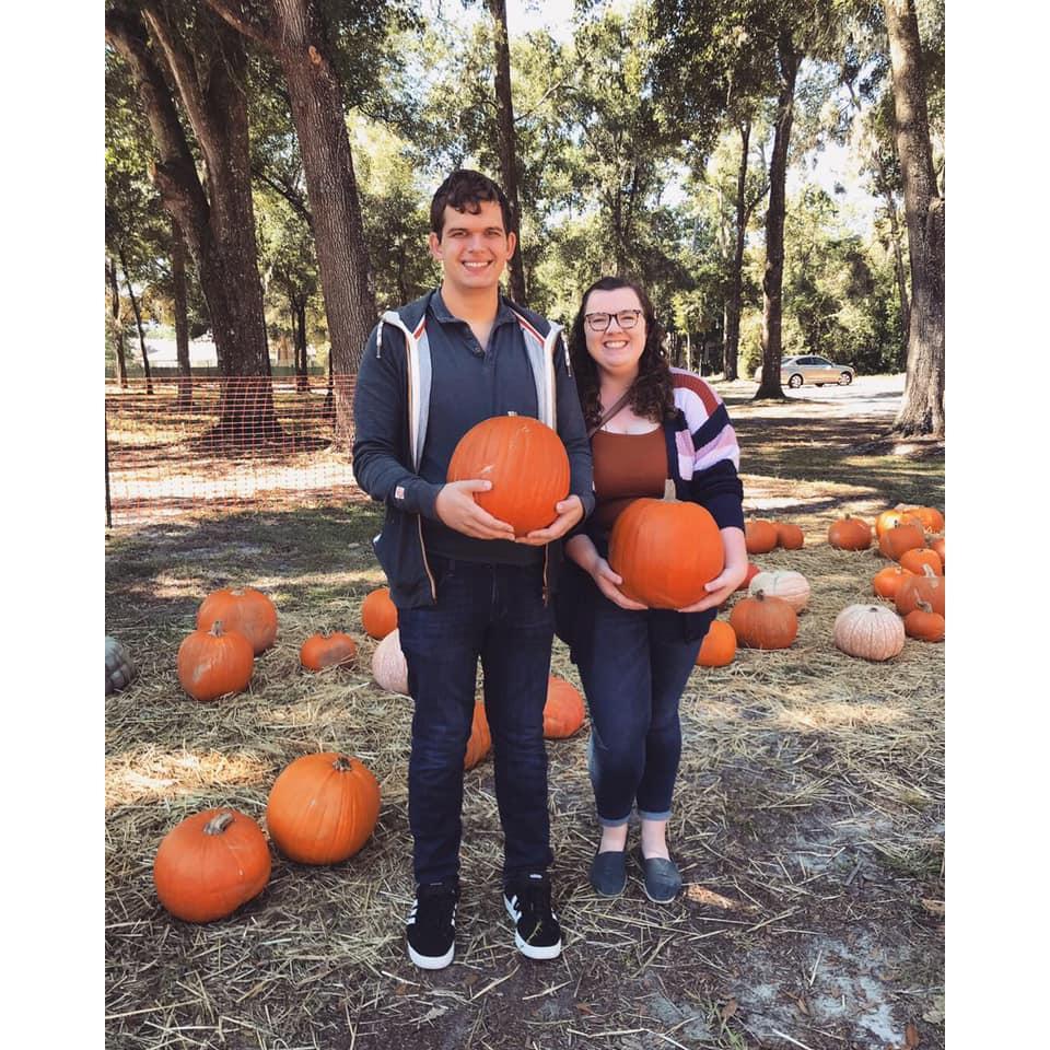 At the pumpkin patch