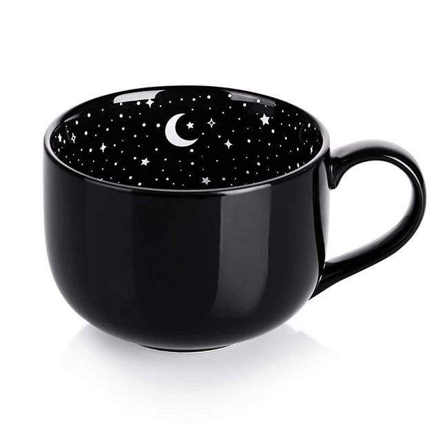 Mugaholics Witch Coffee Mug - 21oz Halloween Cauldron Coffee Mugs for Spooky Gifts - Midnight Oversized Ceramic Coffee Mug, Halloween Witch Brew Black HW-1