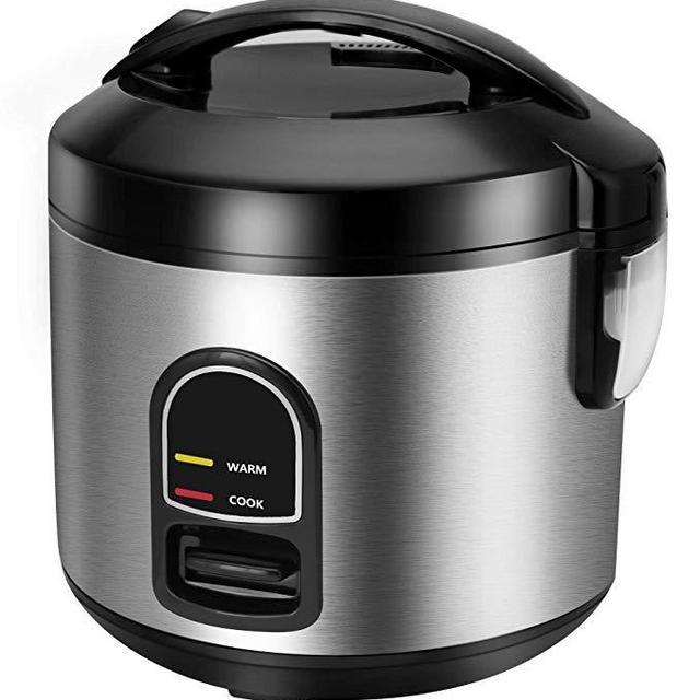 Electric Rice Cooker Food Steamer, CUSINAID Smart 10 cup Rice Cooker Steamer with Automatic Keep Warm Function, Perfect for Soups, Stews, Grains & Oatmeal (1.8 Liters)