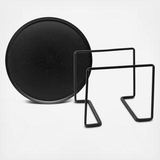 Boutique 2-Piece Serving Plate & Riser Set