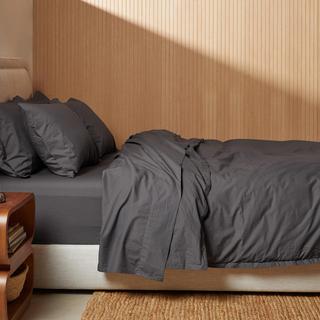 Percale Long-Staple Egyptian Cotton Pillowcase, Set of 2