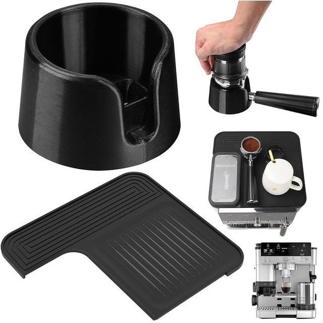 Ninja Luxe Espresso Machine ES601 Top Pad and Handle Stand Set; Top Pad to Protect the Top Surface, Handle Stand to Improve T Stability; Made with Food-Grade Silicone