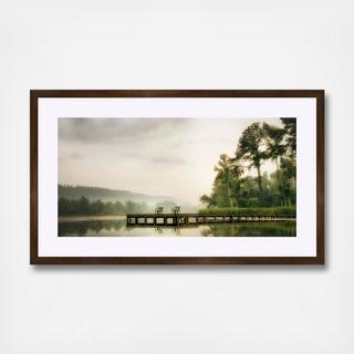 Two Green Chairs Framed Wall Art