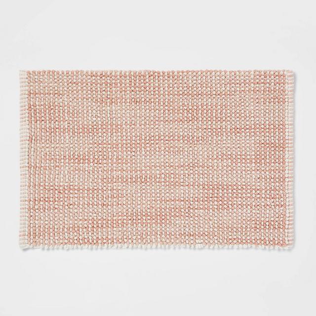 20"x32" Spacedye Bath Rug Coral - Threshold™
