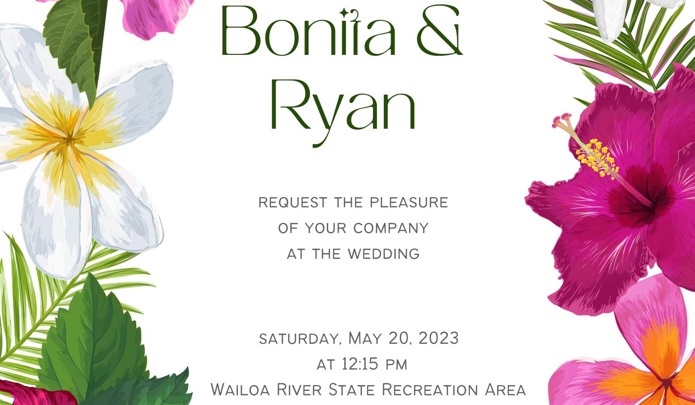 The Wedding Website of Bonita Gonzalez and Ryan Obina
