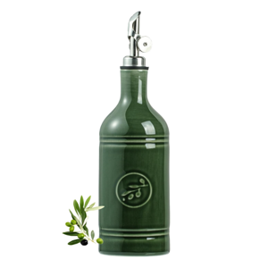 Olive Oil Dispenser Bottle with Spout - Jade Green