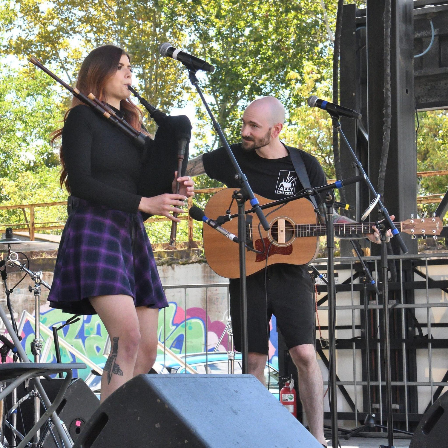 On stage in at the Pittsburgh Irish Festival