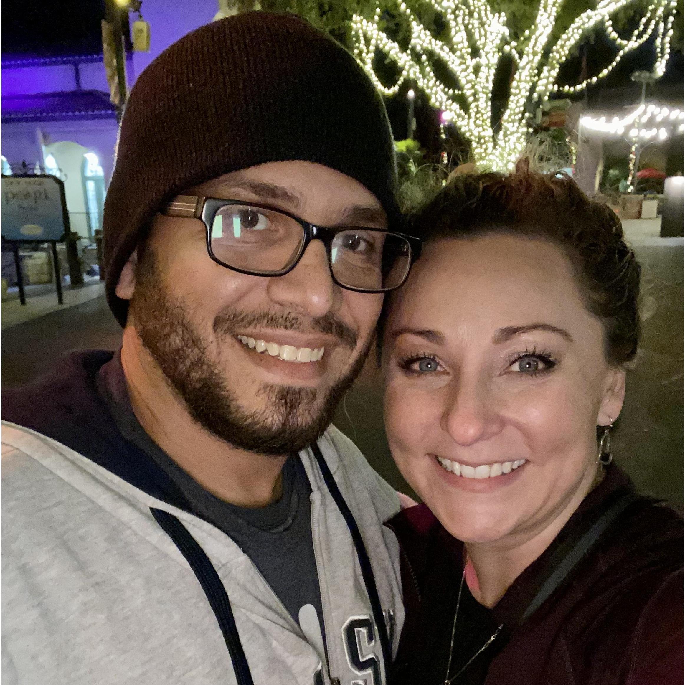 We spent SeaWorld during the holidays with each other!