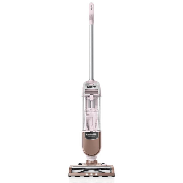 Shark Freestyle Max Cordless Upright Vacuum, Multi-Surface Cleaning, Lightweight, Easy Maintenace, with Large Dust Cup and 2-Speed Brushroll, LED Headlights, Rose Gold, SV2002HRG