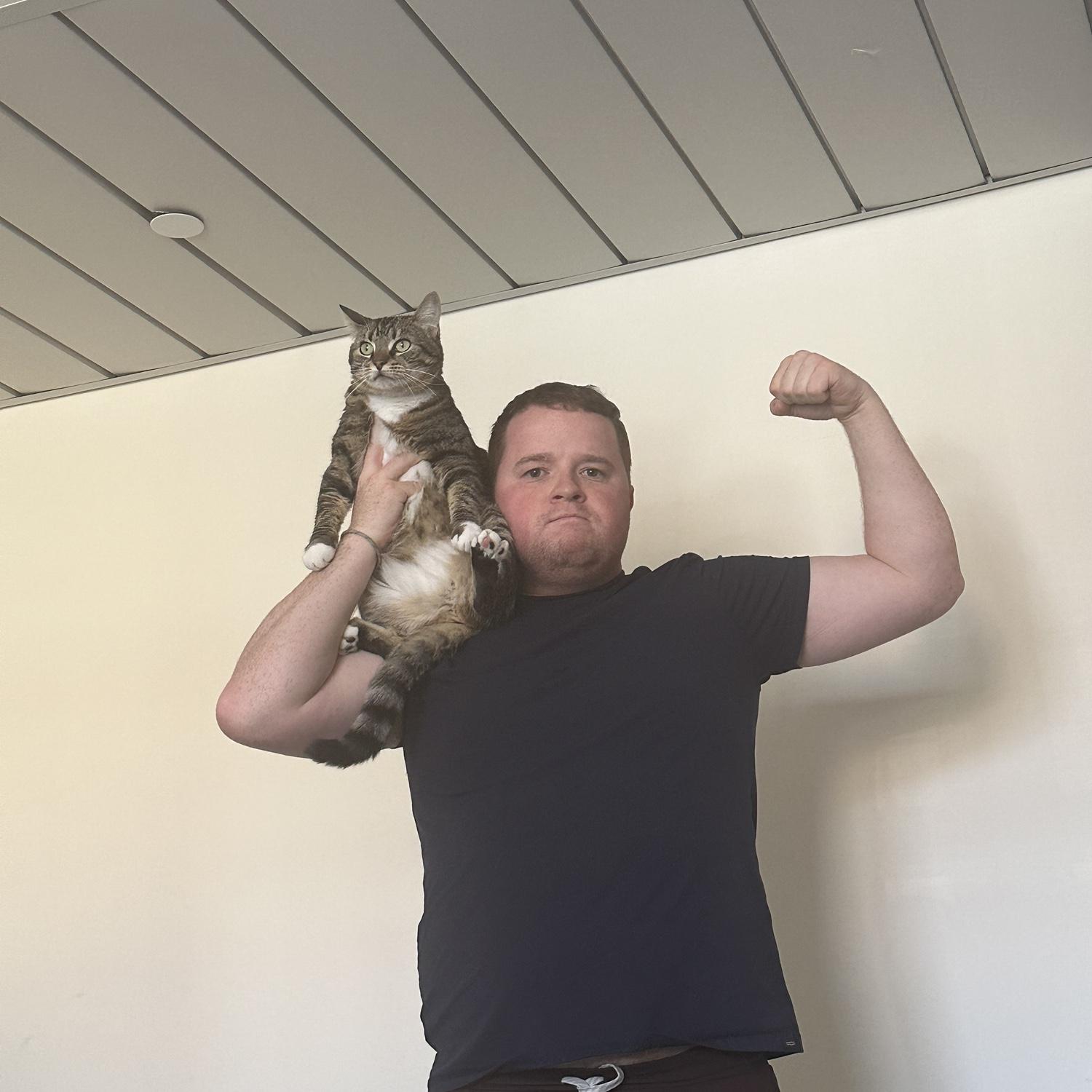 Rigatoni helping us get into wedding shape