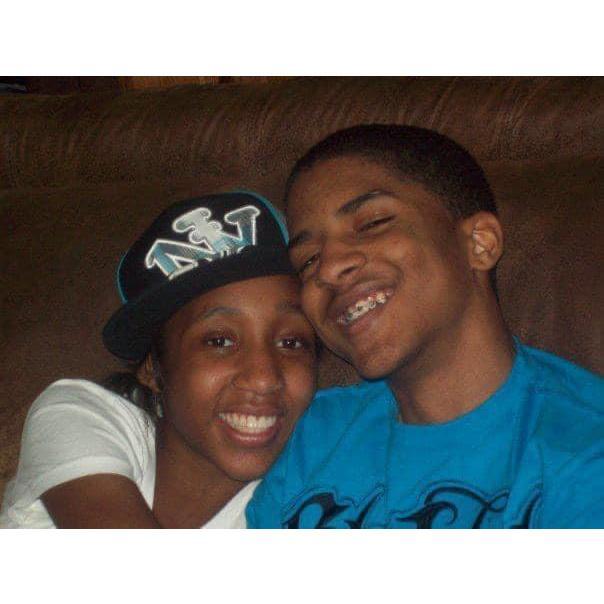 Our first date was to go see Beverly Hills Chihuahua on a chaperoned date with Daisha's mom. We snapped our first photo after arriving home.