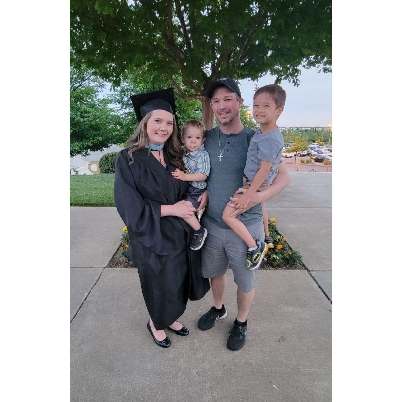 Kristina graduating with Masters in Teaching