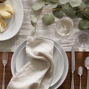 European Linen Napkins (Set of 8) in Flax