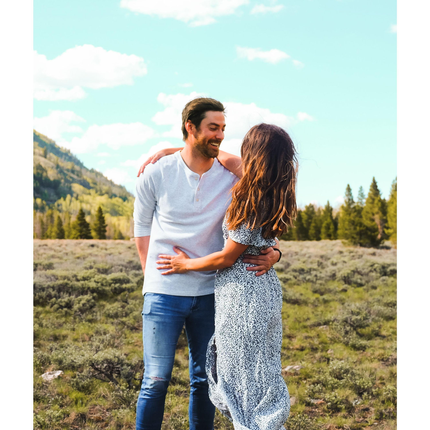 Our first anniversary. We celebrated by camping in our favorite mountains, the Poudre Canyon. 2019
